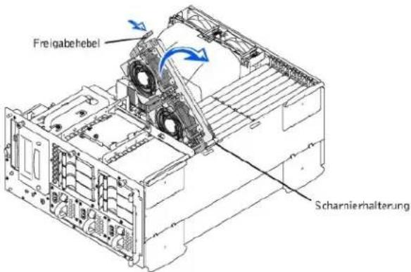 DELL PowerEdge 2500 - Vordere Lüfterbaugruppe entfernen - 1