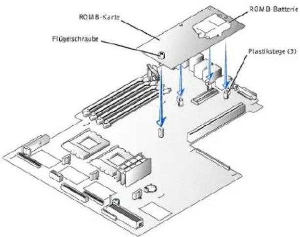 DELL PowerEdge 1650 - ROMB-Karte installieren - 1