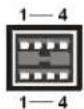 DELL PowerEdge 6400 - Abbildung 7. USB-Anschluß - 1