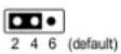 DELL PowerEdge MX840c - Jumper-Einstellungen auf der Systemplatine - 1