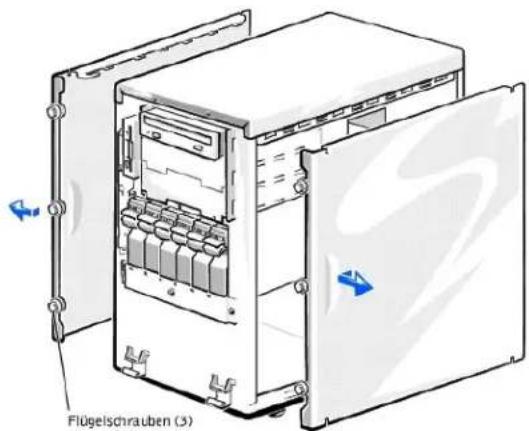 DELL PowerEdge 1500SC - Seitenabdeckungen entfernen - 1