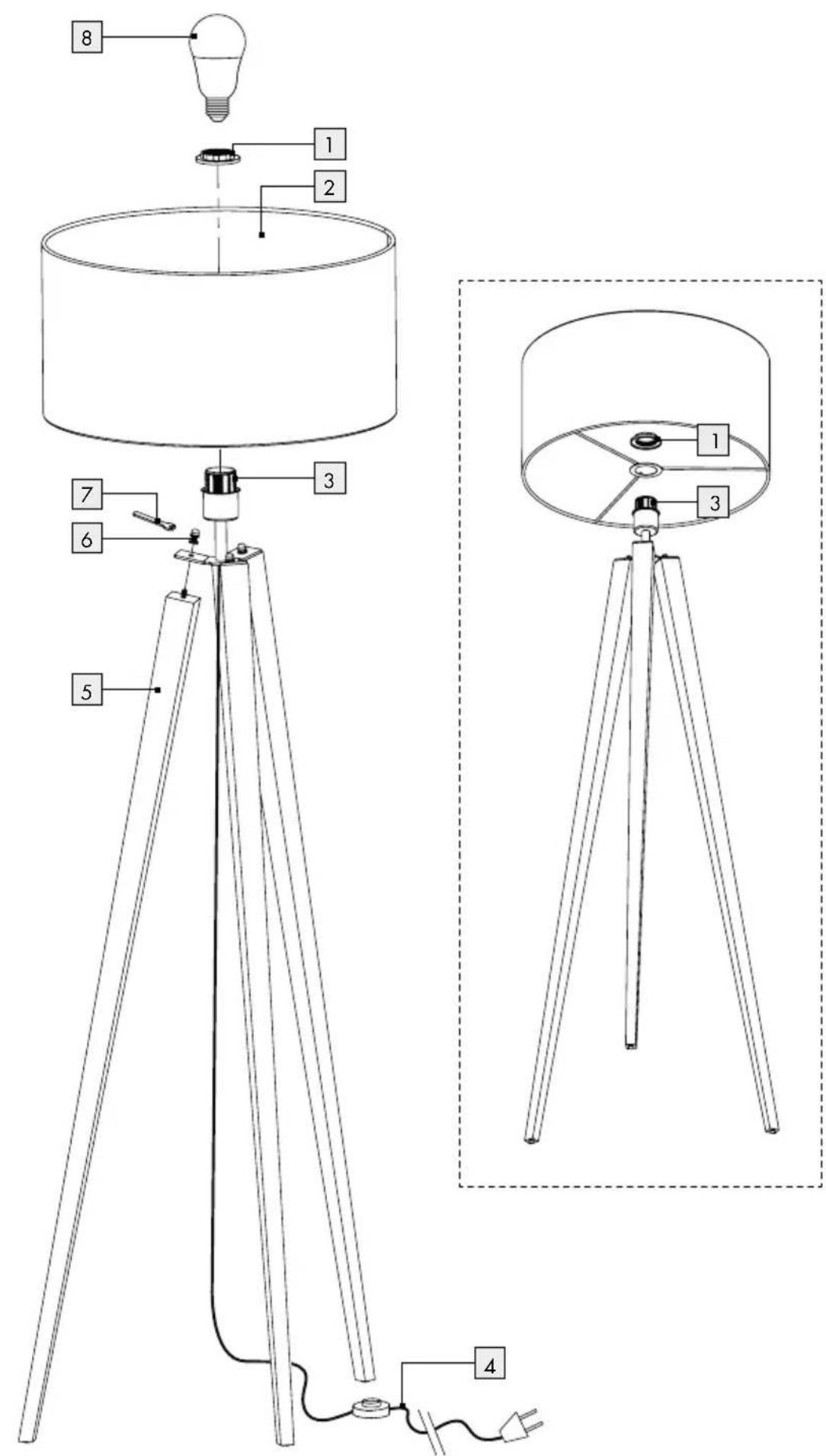 Livarno Lux IAN 279106 - LAMPĂ VERTICALĂ CU LED - 1