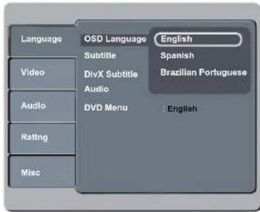 PHILIPS DVP3142KM - On-screen display (OSD) language - 1