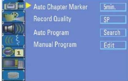 PHILIPS DVDR3350H - Default Recording settings - 1