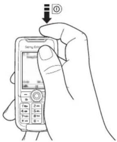 SONY Ericsson K700i - To turn on the phone - 1