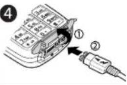 SONY Ericsson K700i - To insert the SIM card and charge the battery - 2