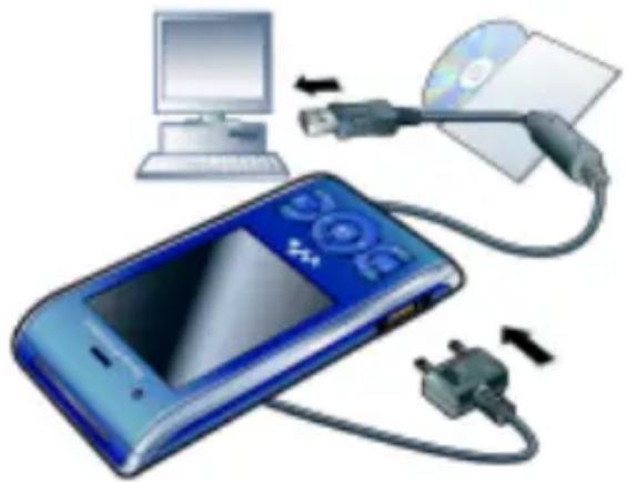 SONY Ericsson Walkman W595a - Using the USB cable - 1
