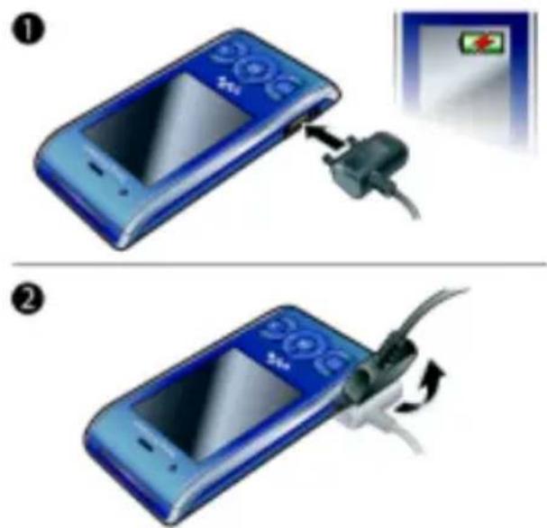 SONY Ericsson Walkman W595a - Charging the battery - 1