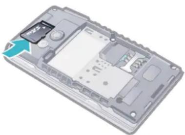 SONY Ericsson Hazel - So legen Sie eine Speicherkarte ein: - 1