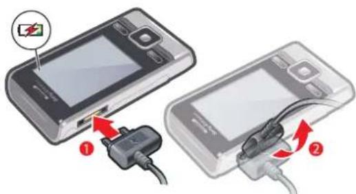 SONY Ericsson T715 - Charging the battery - 1