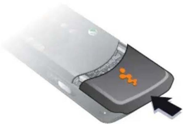 SONY Ericsson W810i - To insert SIM card and battery - 4