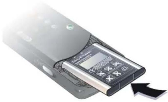 SONY Ericsson W810i - To insert SIM card and battery - 2