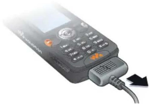 SONY Ericsson W810i - To charge the battery - 4