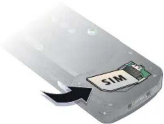 SONY Ericsson W810i - To insert SIM card and battery - 3