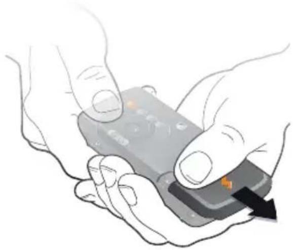 SONY Ericsson W810i - To insert SIM card and battery - 1