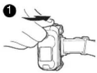 SONY Ericsson W710i - To release the phone from the belt clip - 1