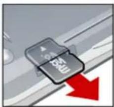 SONY Ericsson Yari - To remove a memory card - 2