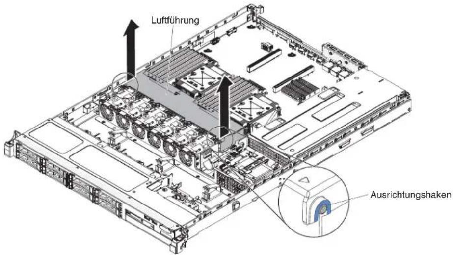 Luftführung Ausrichtungshaken