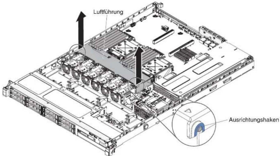 Luftführung Ausrichtungshaken
