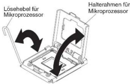 Lösehebel für Mikroprozessor Halterahmen für Mikroprozessor