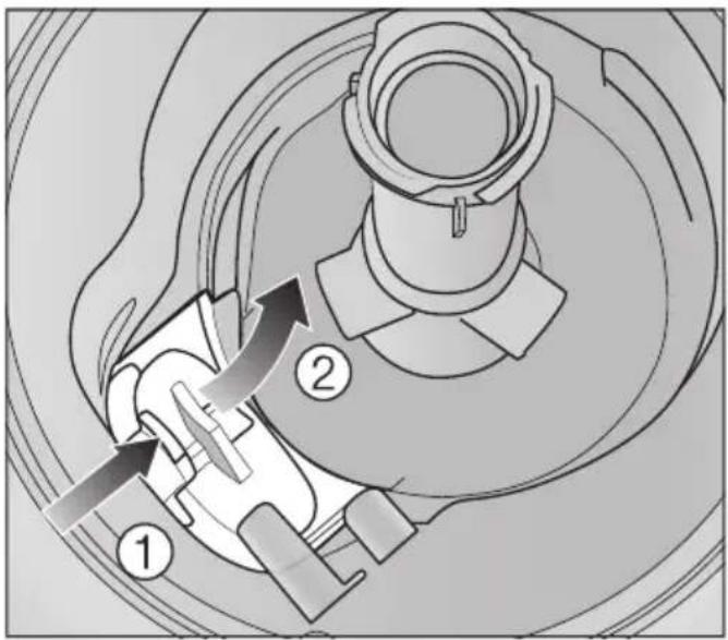 MIELE G 7110 SCi AutoDos - Ablaufpumpe reinigen - 1
