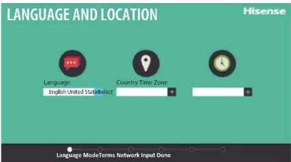 HISENSE 43H6C - Language and Location - 1