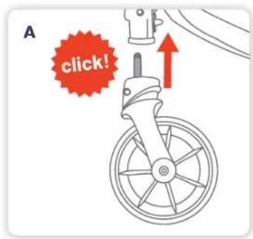 Steelcraft Strider Mini Signature - Attaching or Removing the Front Wheels Attaching or I - 1