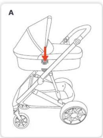 Steelcraft Strider Mini Signature - Attaching the Bassinet Removing the Bassinet - 1