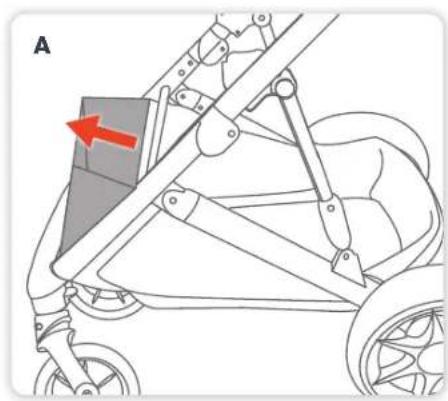 Steelcraft Strider Mini Signature - Adjusting the Shoulder Harness Height Using the Storage Basket - 2
