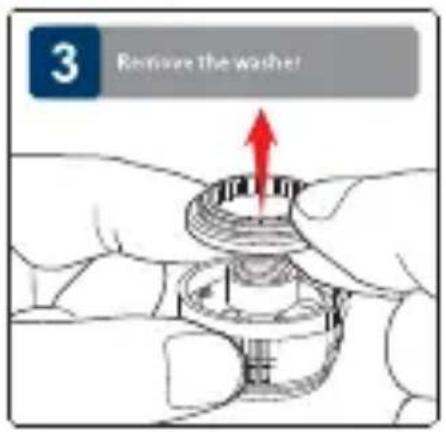 3 Remove the washer