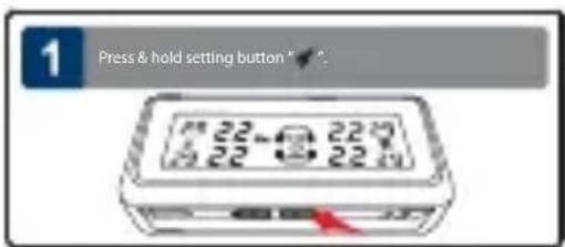 1 Press & hold setting button "√"? 22-32 22-32 22-32