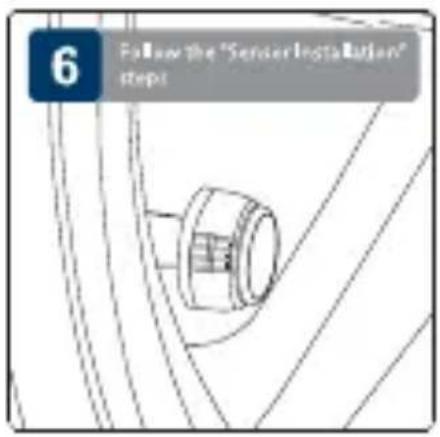 6 Follow the "Sensor Installation" steps