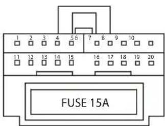 1 2 3 4 5 6 7 8 9 10 11 12 13 14 15 16 17 18 19 20 FUSE 15A