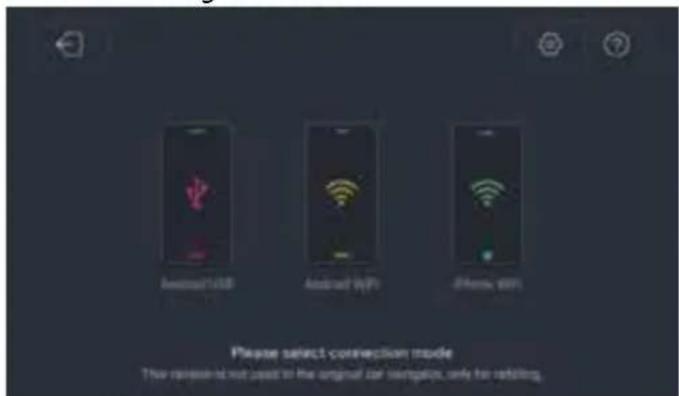 Please select connection mode This release is not used to the original car� version, only for refilling.