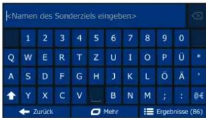 1 2 3 4 5 6 7 8 9 0 Q W E R T Z U I O P Ü * A S D F G H J K L Ö Ä * ↑ Y X C V B N M ; : @-€ ← Zurück Mehr Ergebnisse (86)