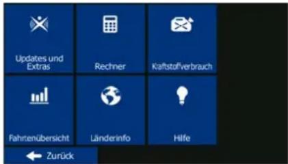 Updates und Extras Rechner Kraftstoffverbrauch Fahrtenübersicht Länderinfo Hilfe ← Zurück