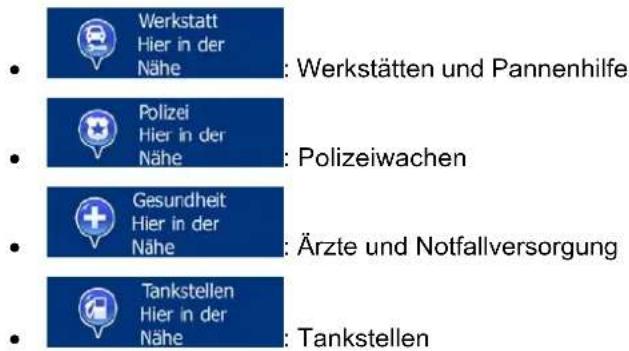 Werkstatt Hier in der Nähe : Werkstätten und Pannenhilfe Polizei Hier in der Nähe : Polizeiwachen Gesundheit Hier in der Nähe : Ärzte und Notfallversorgung Tankstellen Hier in der Nähe : Tankstellen