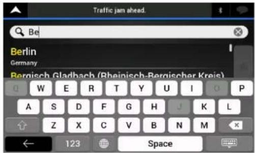 Traffic jam ahead. Berlin Germany Bernisch Gladbach (Rheinisch-Bergischer Kreis) W E R T Y U I P A S D F G H J K L Z X C V B N M ← 123 Space