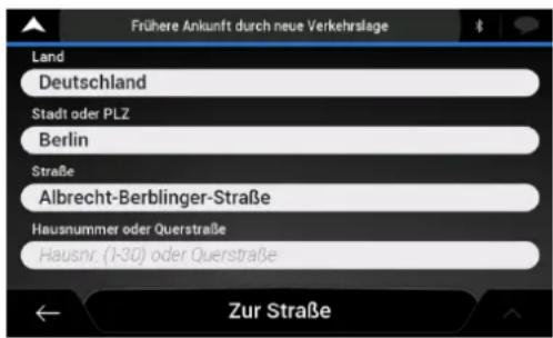 Frühere Ankunft durch neue Verkehrslage Land Deutschland Stadt oder PLZ Berlin Straße Albrecht-Berblinger-Straße Hausnummer oder Querstraße Hausnr. (1-30) oder Querstraße Zur Straße
