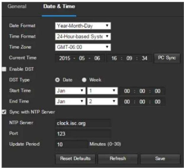 Amcrest IP2M-842EB - Date & Time - 1