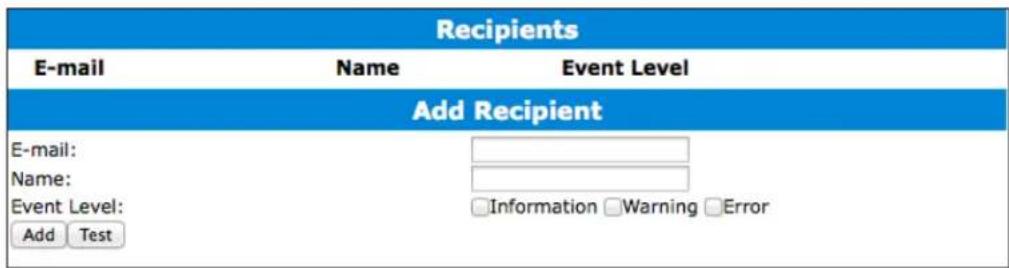 Highpoint RocketStor 6628A - How to Add Recipients - 1