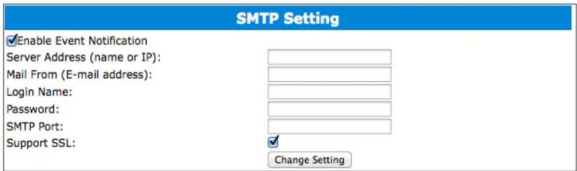 Highpoint RocketStor 6628A - SMTP settings - 1