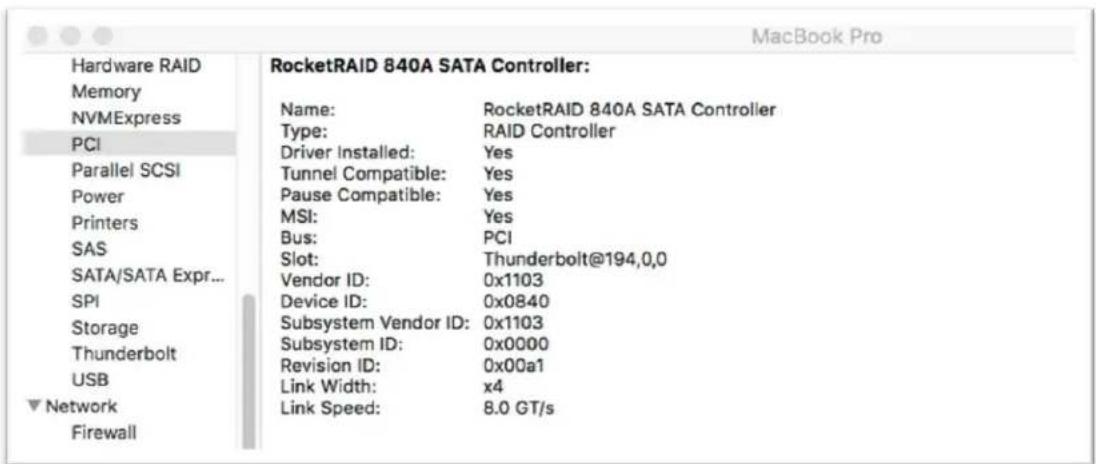 Highpoint RocketStor 6628A - Make sure Driver Installed is Yes - 1