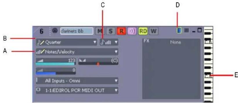 6 clarinets Bb M S R RD W C D Quarter Notes/Velocity 123 (C) 0 All Inputs - Omni 1-1:EDIROL PCR MIDI OUT FX None A B E
