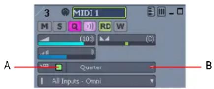 3 MIDI 1 M S Q RD W (10) (C) 0 Quarter All Inputs - Omni A B