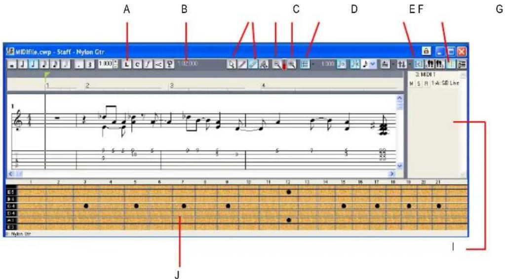 A B C D E F G MIDfile.cwp - Staff - Nylon Gtr 1 2 3 4 1 2 3 4 3: MIDI 1 M 5 / R 1A: GB Line E1 B4 0.4 D4 A3 E3 Nylon Gtr J