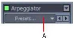 CAKEWALK Sonar 8.5 - To load an Arpeggiator preset - 1