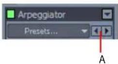 CAKEWALK Sonar 8.5 - To load the next/previous Arpeggiator preset - 1