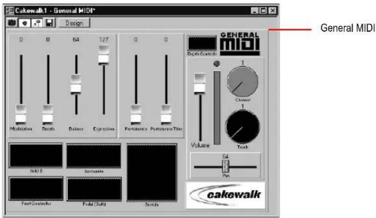 Cakewalk1 - General MIDI* Design 0 0 64 127 0 0 Modulation Decis Drake Expression Fortamoco Potterano Tile GENERAL MIDI Depth Control 1 Classed 1 Volume Track Fold 2 Softener Foot Controller Foala (Soft) Scends 64 Pin cakewalk