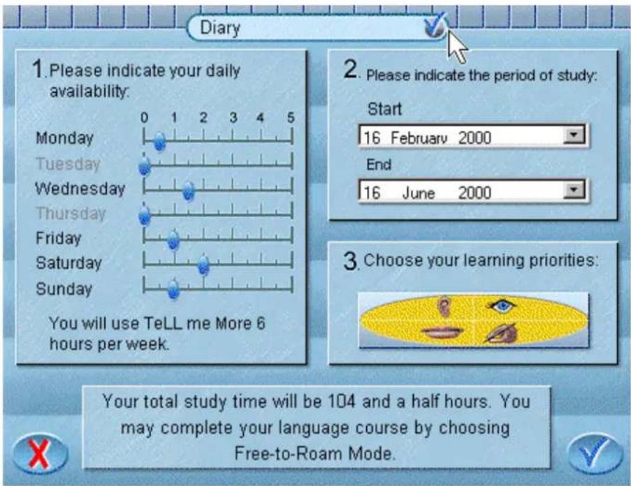 Auralog Tell me More 5.0 - Diary - 1